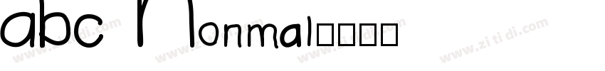 ABC Nonmal字体转换